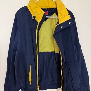 Tommy Hilfiger Navy and Yellow Windbreaker